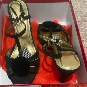 Elegant Black Strappy Heels